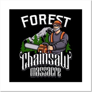 Forest Chainsaw Massacre Posters and Art